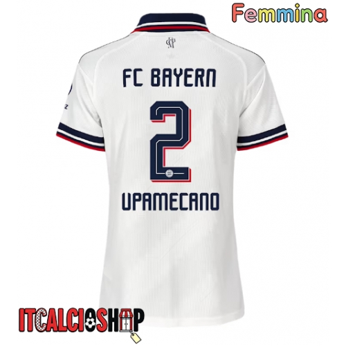 Bayern Munich Dayot Upamecano #2 Seconda Maglia Femmina 2026-27 Manica Corta